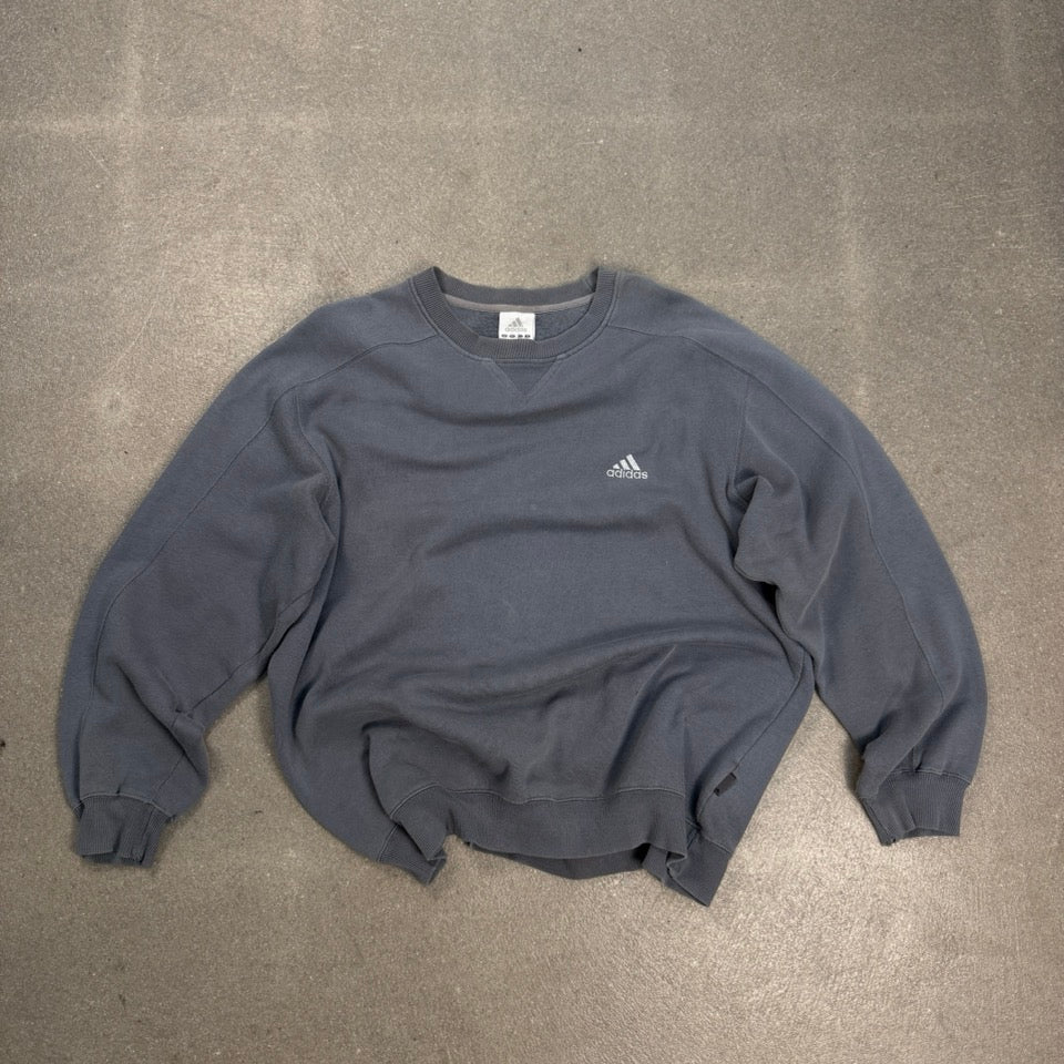 Adidas Embroidered Logo Sweatshirt — L — 2002
