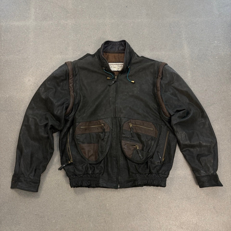 VERA PELLE — Vintage Leather Design Jacket M
