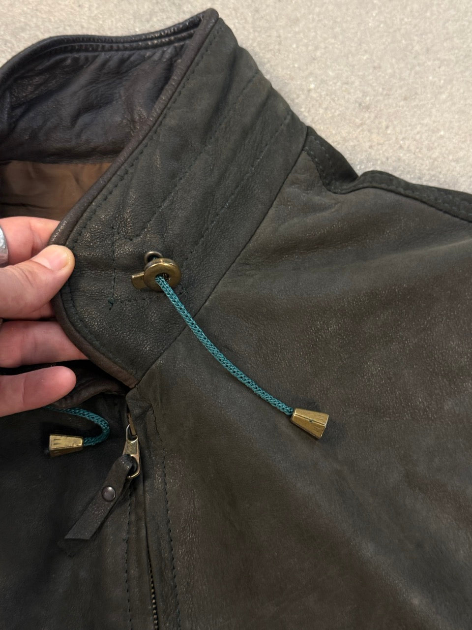 VERA PELLE — Vintage Leather Design Jacket M