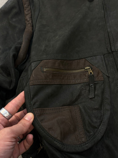 VERA PELLE — Vintage Leather Design Jacket M