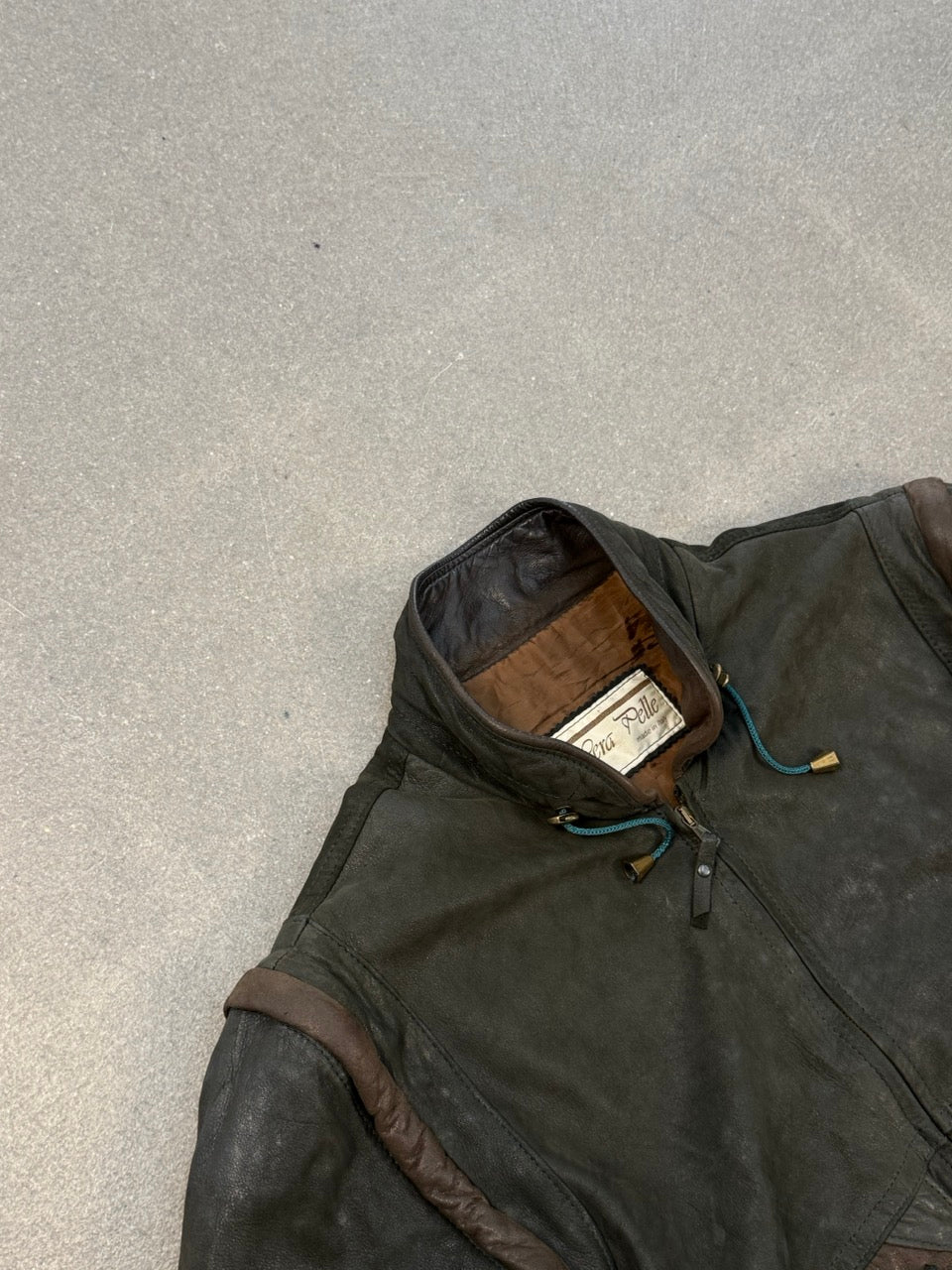 VERA PELLE — Vintage Leather Design Jacket M
