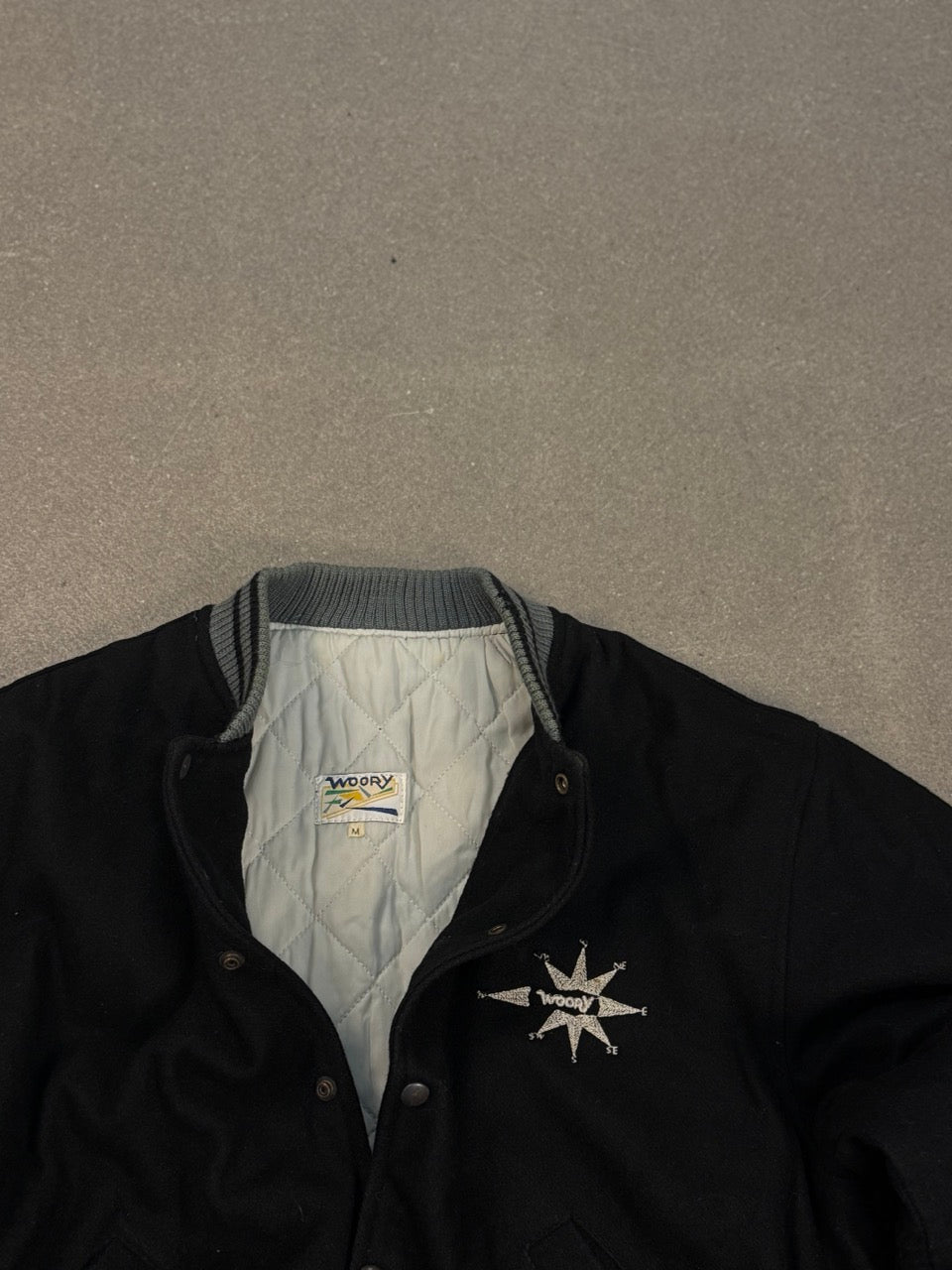 Theory Wool Varsity Bomber M