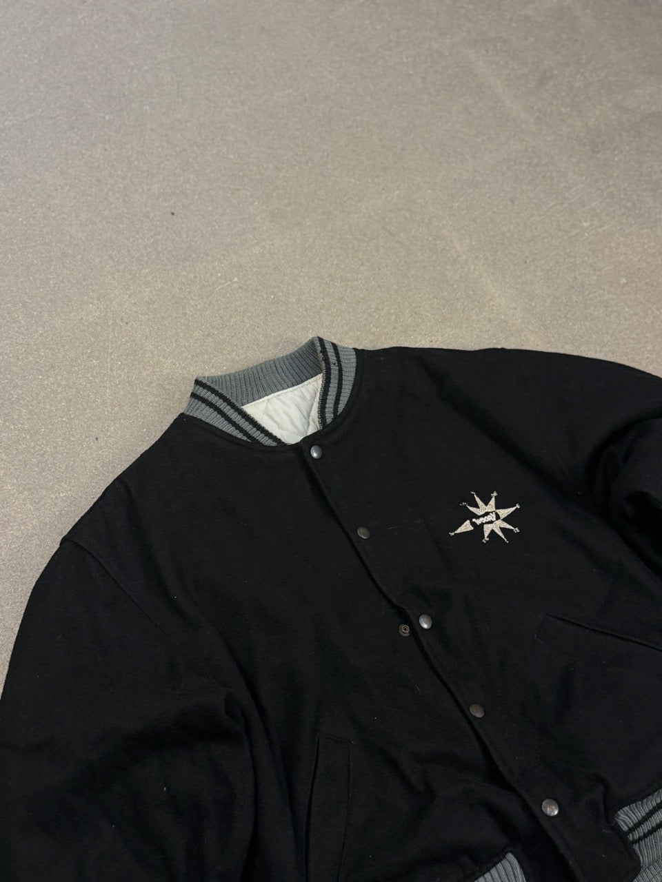 Theory Wool Varsity Bomber M