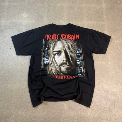 Kurt Cobain Nirvana Graphic T-Shirt — XL — 1990s/2000s