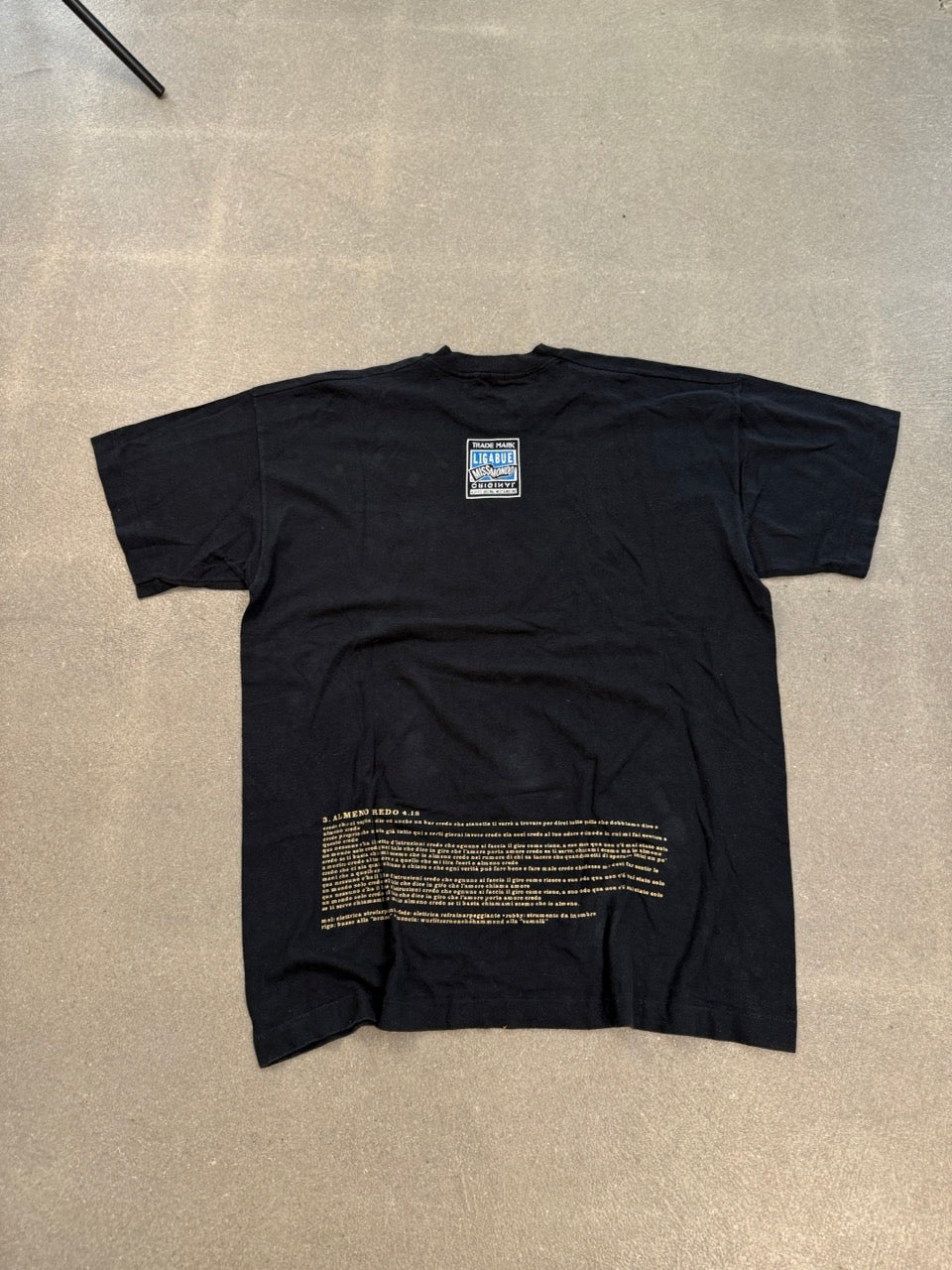 Ligabue Miss Mondo Tour T-Shirt Single Stitch — XL — 1999