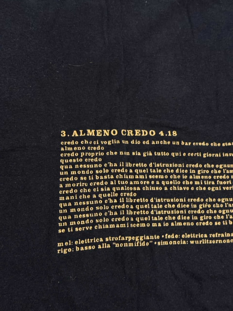 Ligabue Miss Mondo Tour T-Shirt Single Stitch — XL — 1999