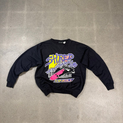 O’Neill Shred Graphic Sweatshirt — M — 1990s