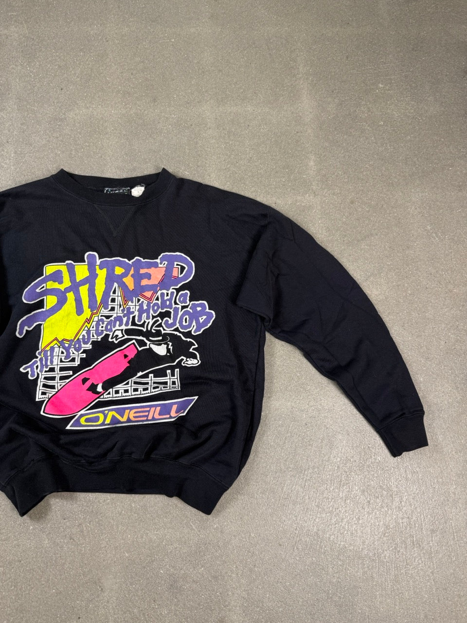 O’Neill Shred Graphic Sweatshirt — M — 1990s