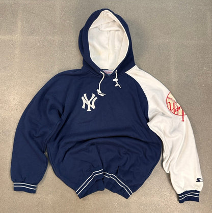 Starter Diamond Collection Yankees Hoodie — L — 1990s