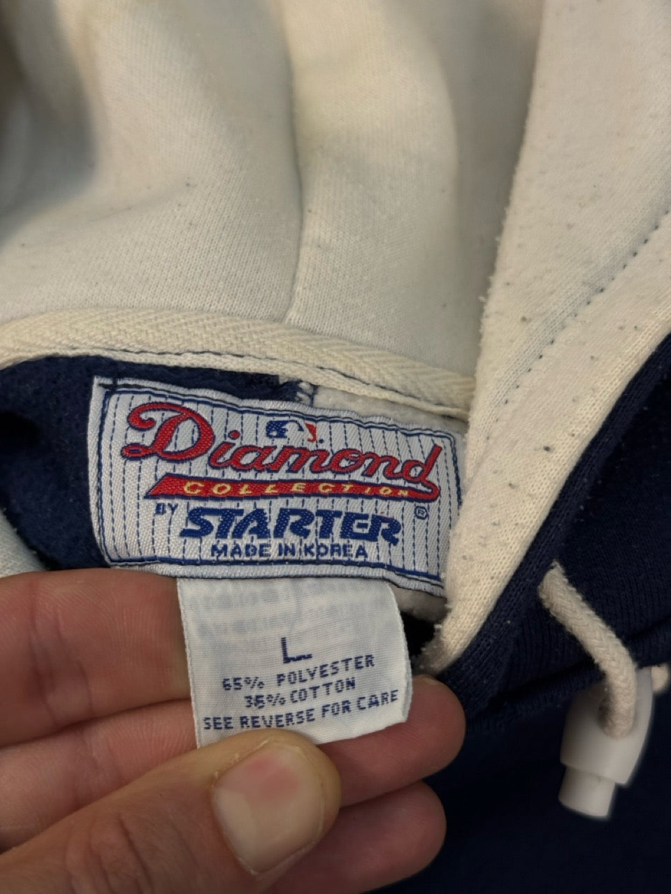 Starter Diamond Collection Yankees Hoodie — L — 1990s