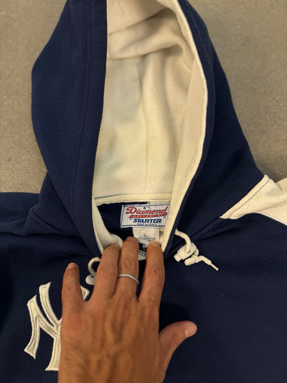 Starter Diamond Collection Yankees Hoodie — L — 1990s